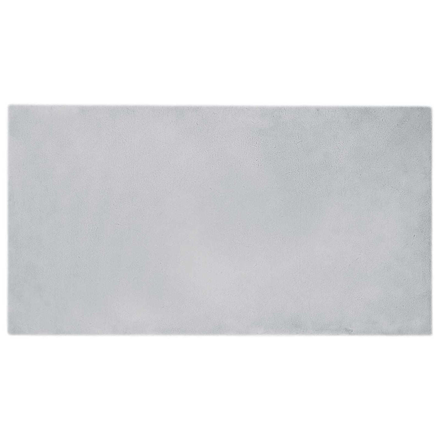 VidaXL Kunstkaninchenfell-Teppich, grau, 60 x 110 cm, Polyester