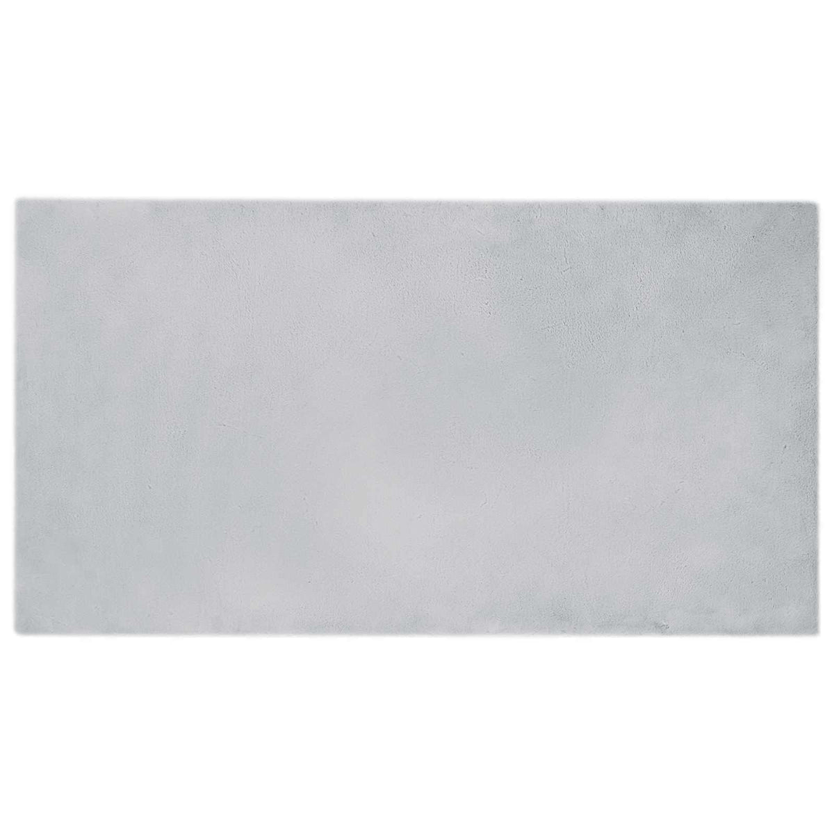 VidaXL Kunstkaninchenfell-Teppich, grau, 60 x 110 cm, Polyester