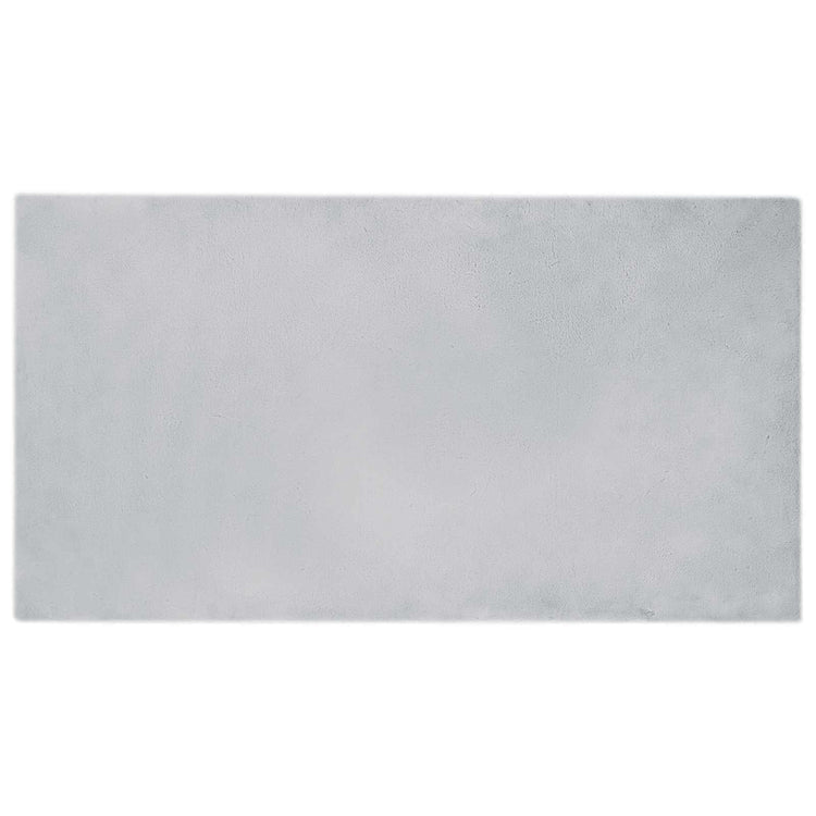 VidaXL Kunstkaninchenfell-Teppich, grau, 60 x 110 cm, Polyester