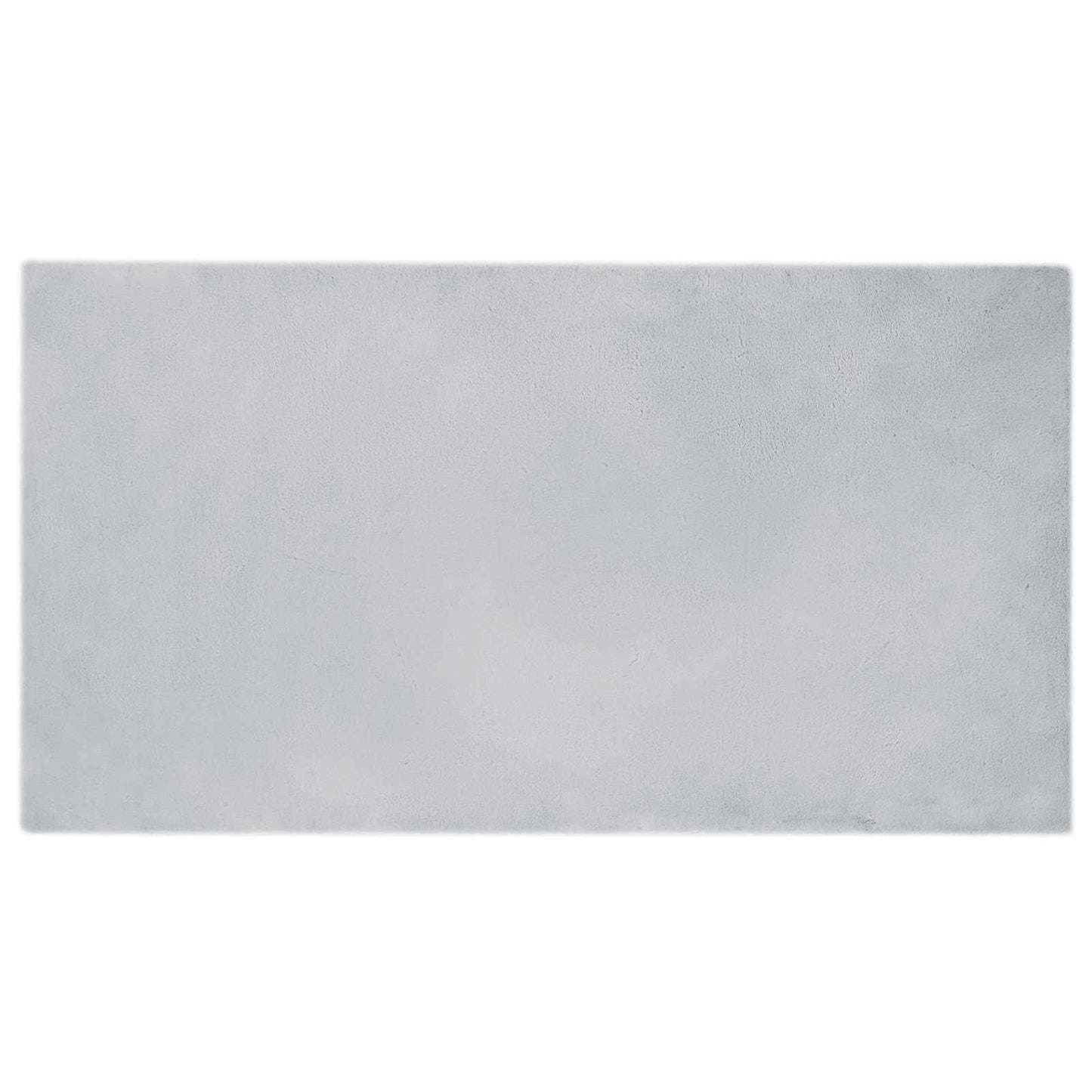 VidaXL Kunstkaninchenfell-Teppich, grau, 80 x 150 cm, Polyester