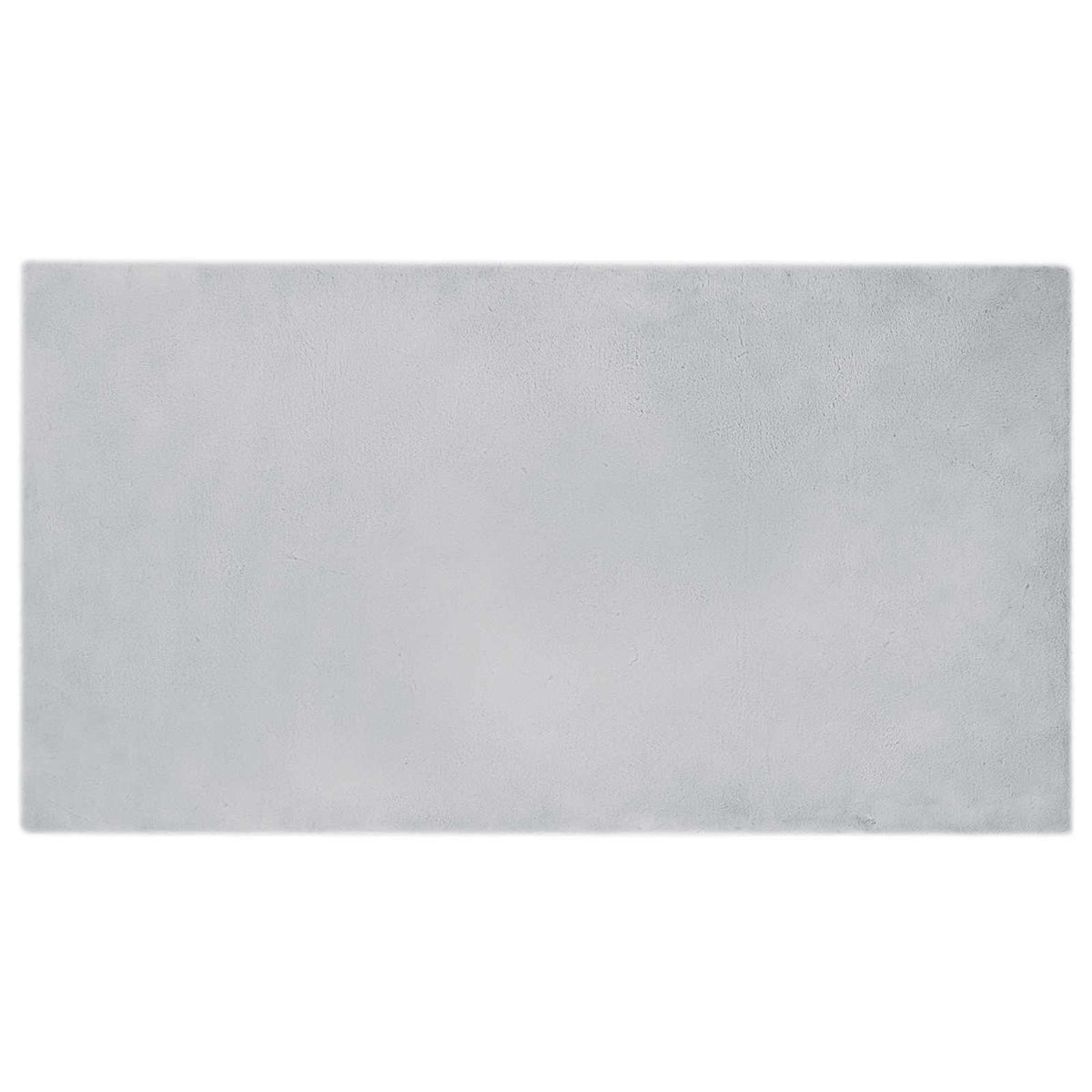 VidaXL Kunstkaninchenfell-Teppich, grau, 80 x 150 cm, Polyester