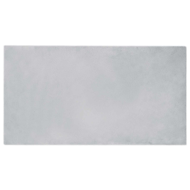 VidaXL Kunstkaninchenfell-Teppich, grau, 80 x 150 cm, Polyester