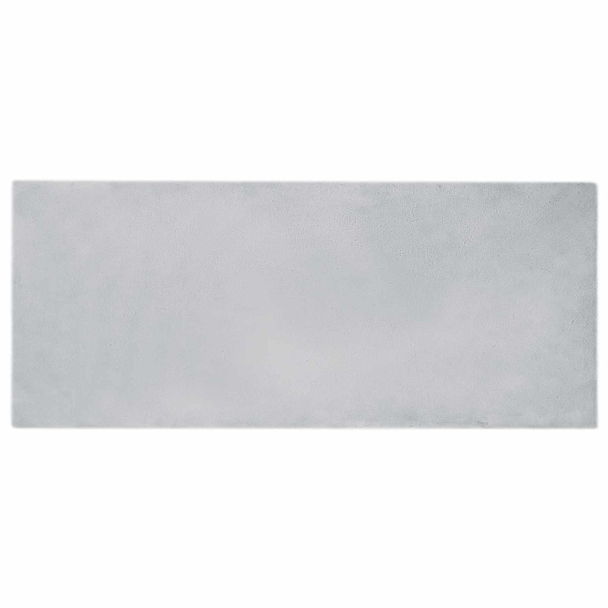 VidaXL Kunstkaninchenfell-Teppich, grau, 80 x 200 cm, Polyester