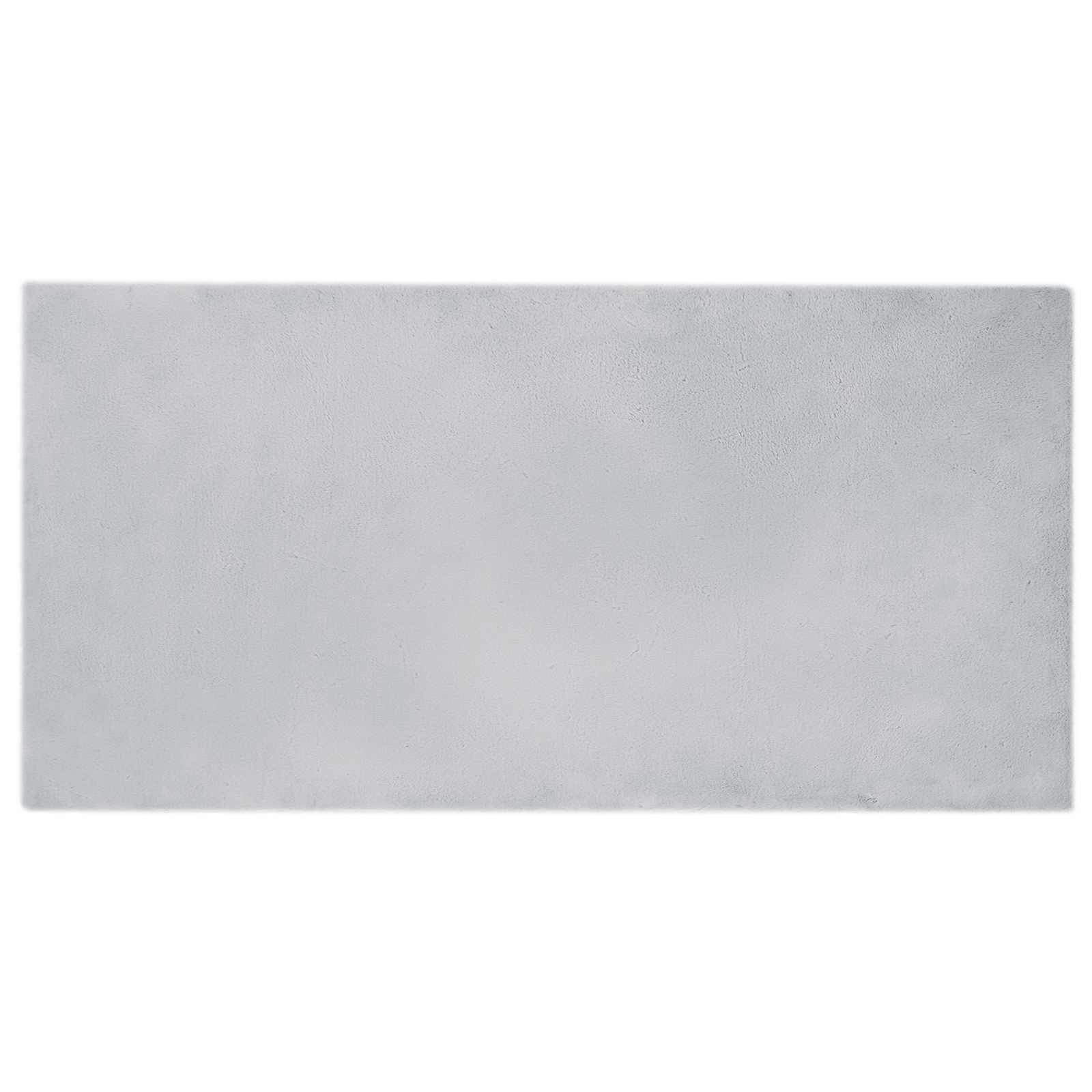 VidaXL Kunstkaninchenfell-Teppich, grau, 100 x 200 cm, Polyester
