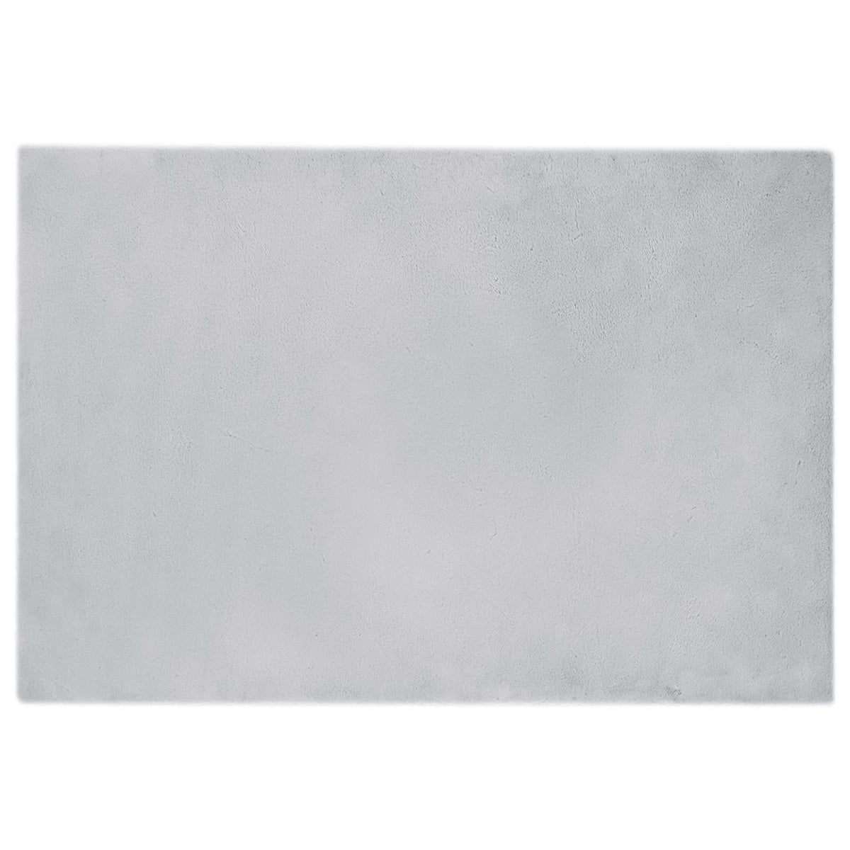 VidaXL Kunstkaninchenfell-Teppich, grau, 120 x 170 cm, Polyester