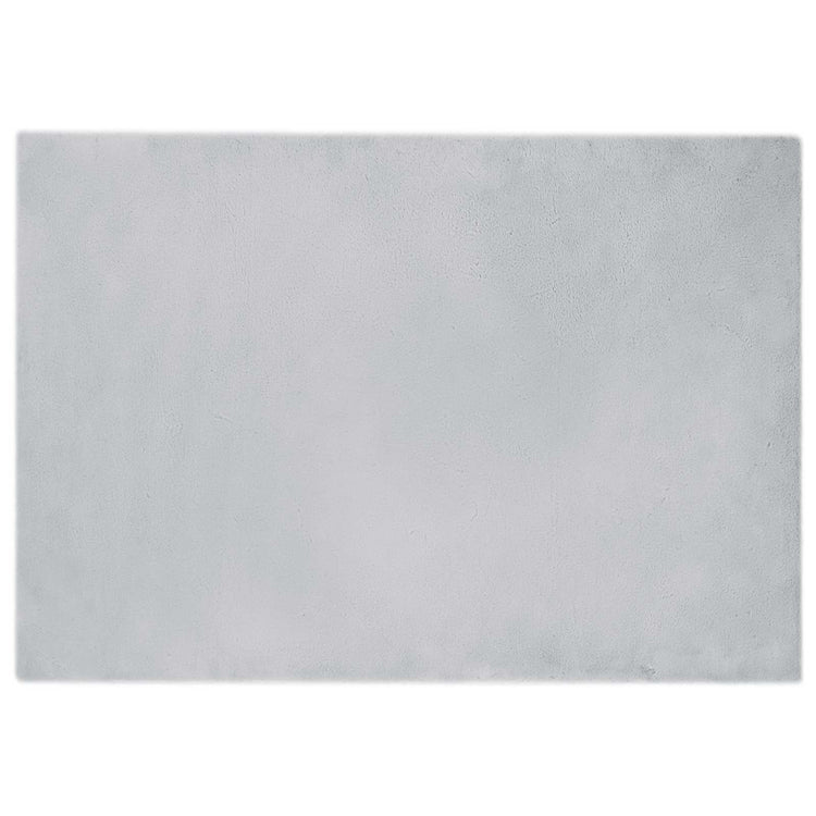 VidaXL Kunstkaninchenfell-Teppich, grau, 160 x 230 cm, Polyester