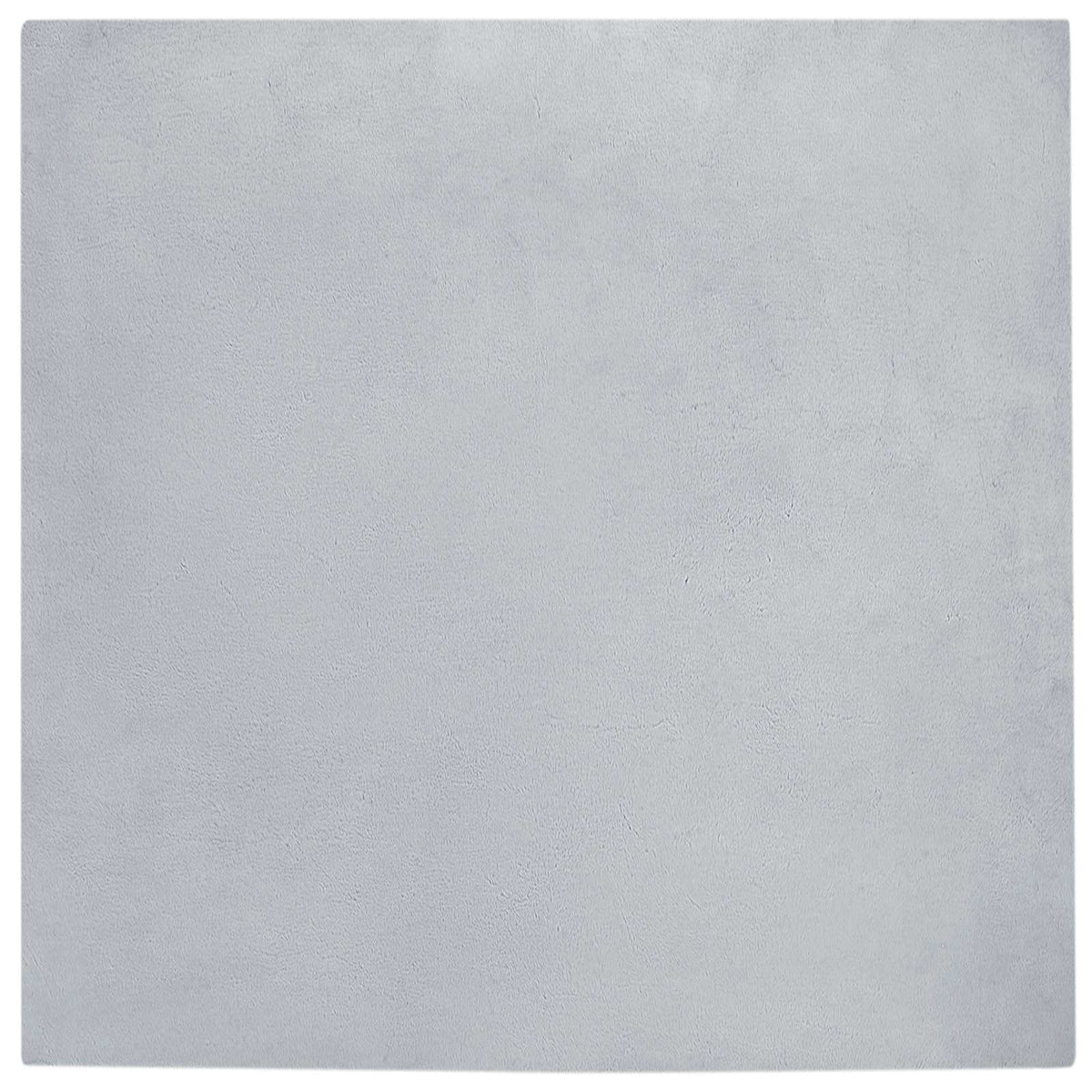 VidaXL Kunstkaninchenfell-Teppich, grau, 240 x 240 cm, Polyester