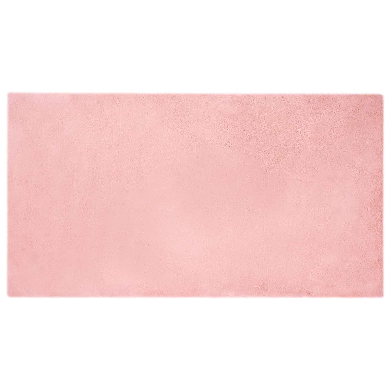 VidaXL Kunstkaninchenfell-Teppich, geöltes Rosa, 60 x 110 cm, Polyester