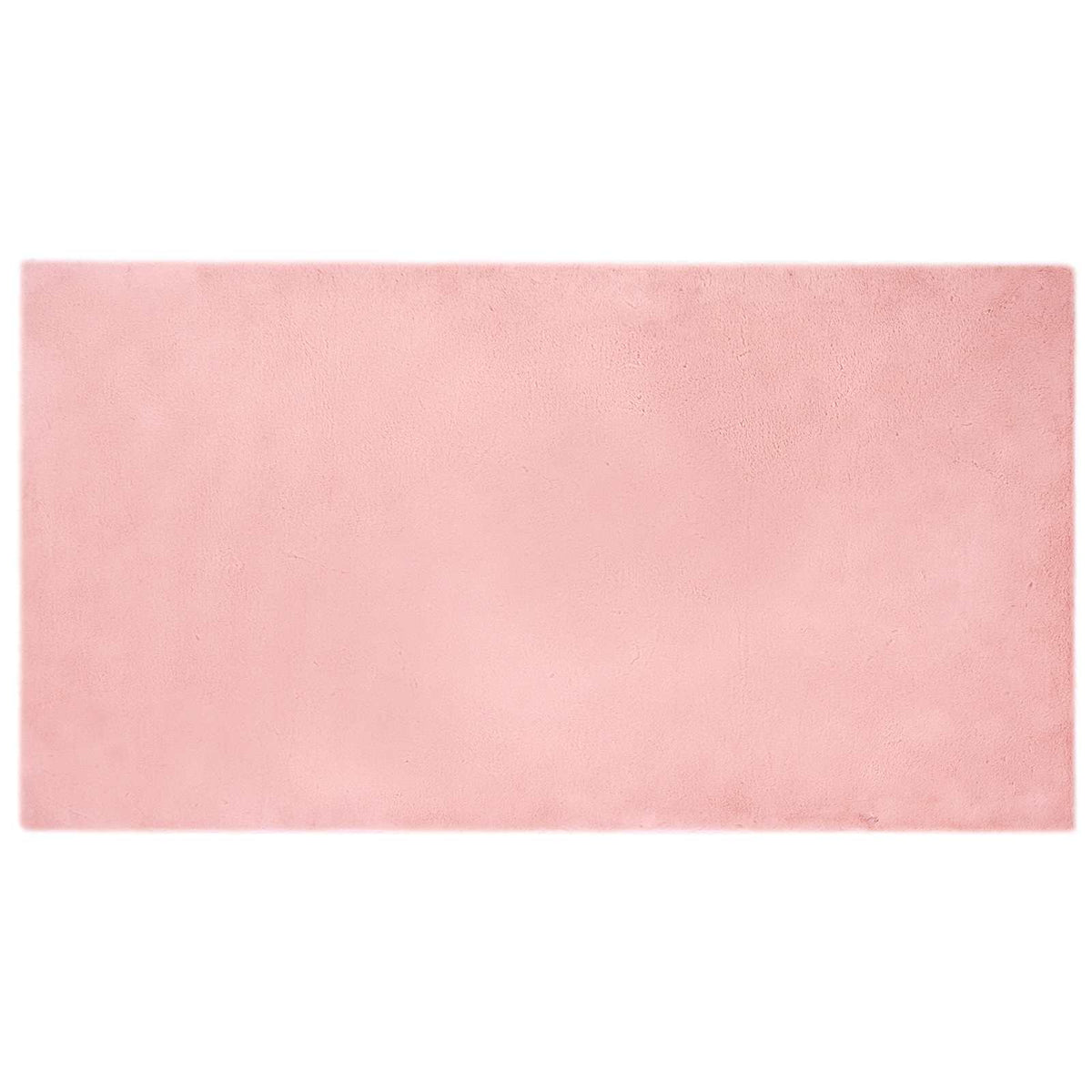 VidaXL Kunstkaninchenfell-Teppich, geöltes Rosa, 80 x 150 cm, Polyester