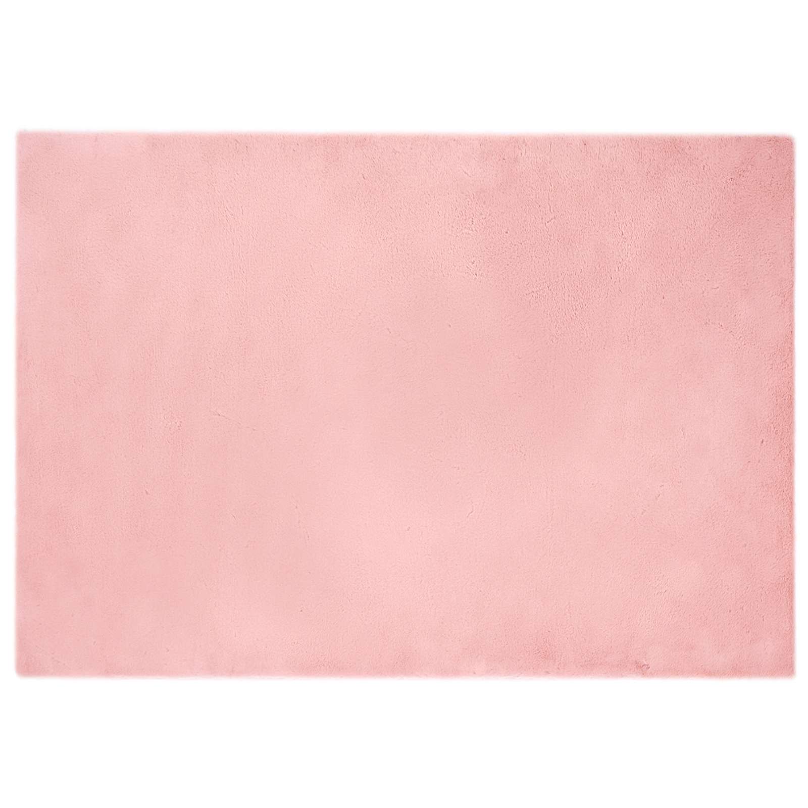 VidaXL Kunstkaninchenfell-Teppich, geöltes Rosa, 160 x 230 cm, Polyester