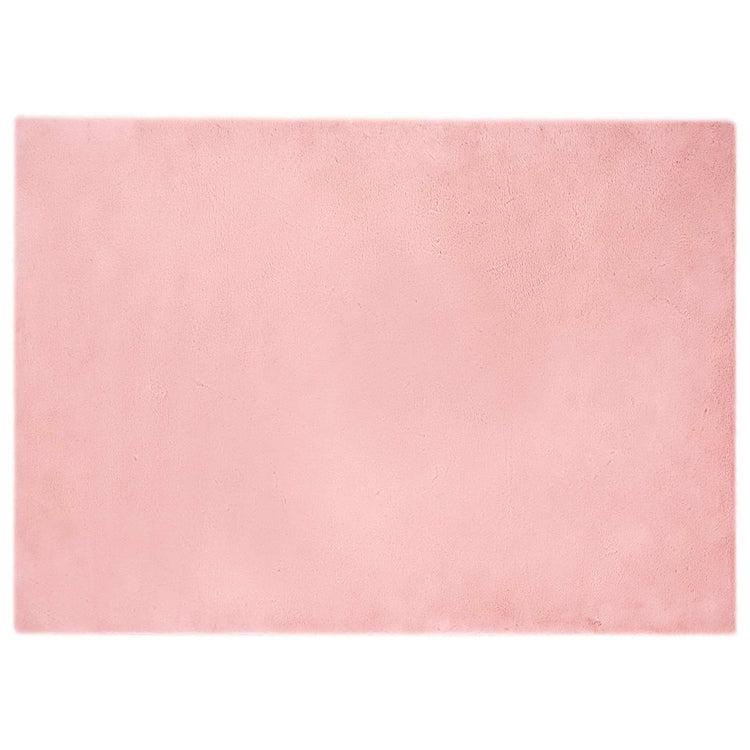 VidaXL Kunstkaninchenfell-Teppich, geöltes Rosa, 200 x 280 cm, Polyester