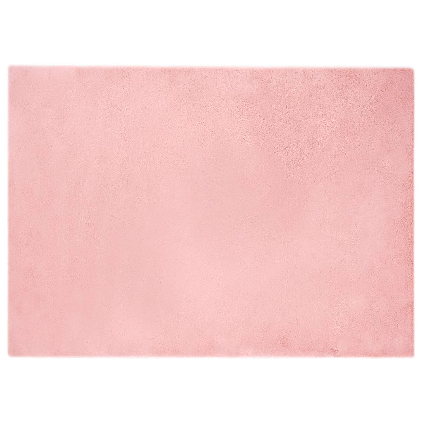VidaXL Kunstkaninchenfell-Teppich, geöltes Rosa, 240 x 340 cm, Polyester