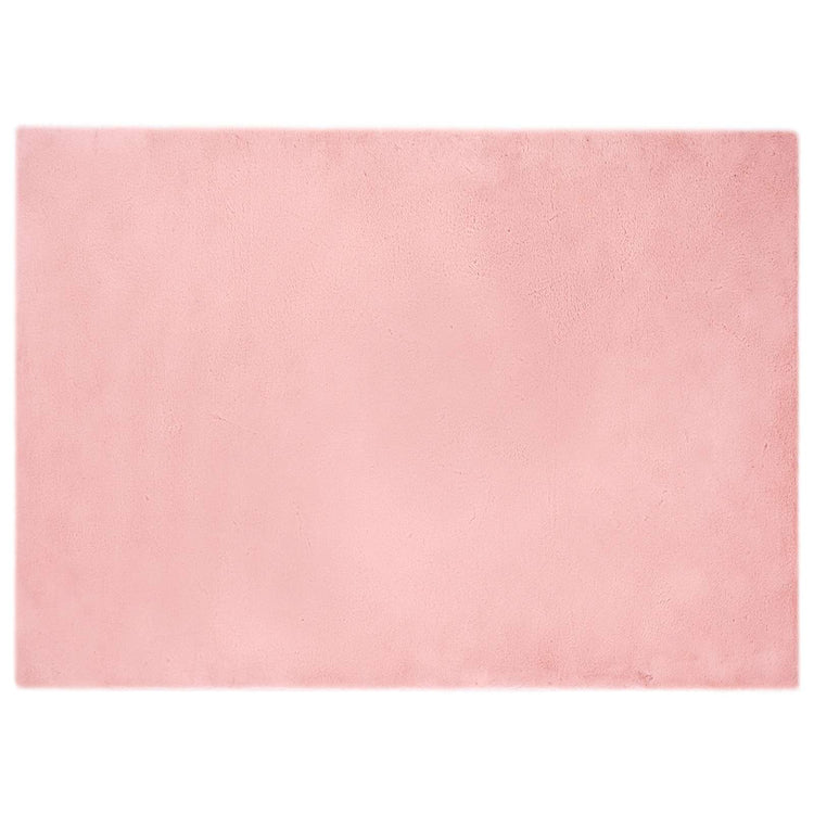 VidaXL Kunstkaninchenfell-Teppich, geöltes Rosa, 240 x 340 cm, Polyester