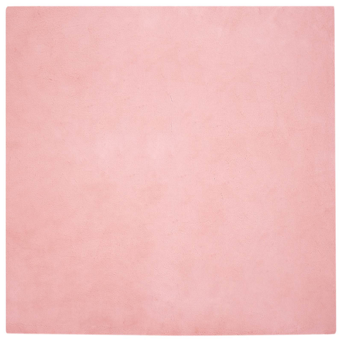 VidaXL Kunstkaninchenfell-Teppich, geölt, rosa, 200 x 200 cm, Polyester