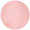 Vidaxl Kunstkaninchenfell-Teppich, geölt, rosa, ø 80 cm, Polyester