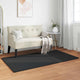 VidaXL Kunstkaninchenfell-Teppich, geölt, schwarz, 80 x 150 cm, Polyester