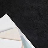 VidaXL Kunstkaninchenfell-Teppich, geölt, schwarz, 140 x 200 cm, Polyester - afbeelding 3