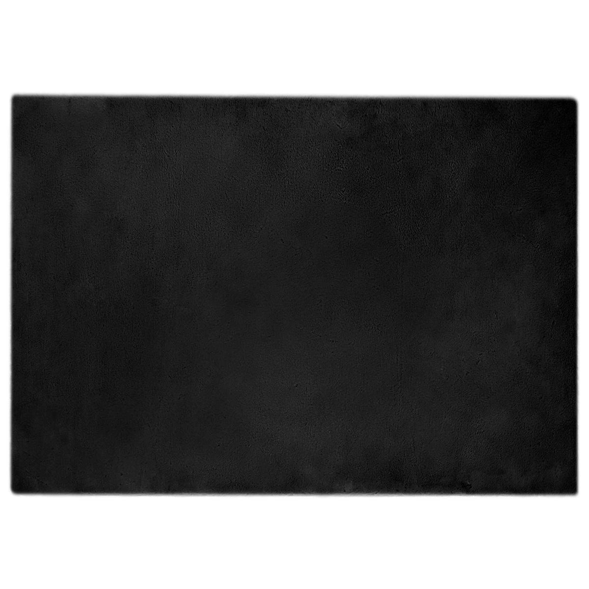 VidaXL Kunstkaninchenfellteppich Olite schwarz 160 x 230 cm Polyester