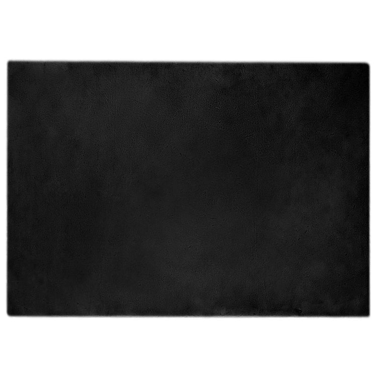 VidaXL Kunstkaninchenfellteppich Olite schwarz 160 x 230 cm Polyester