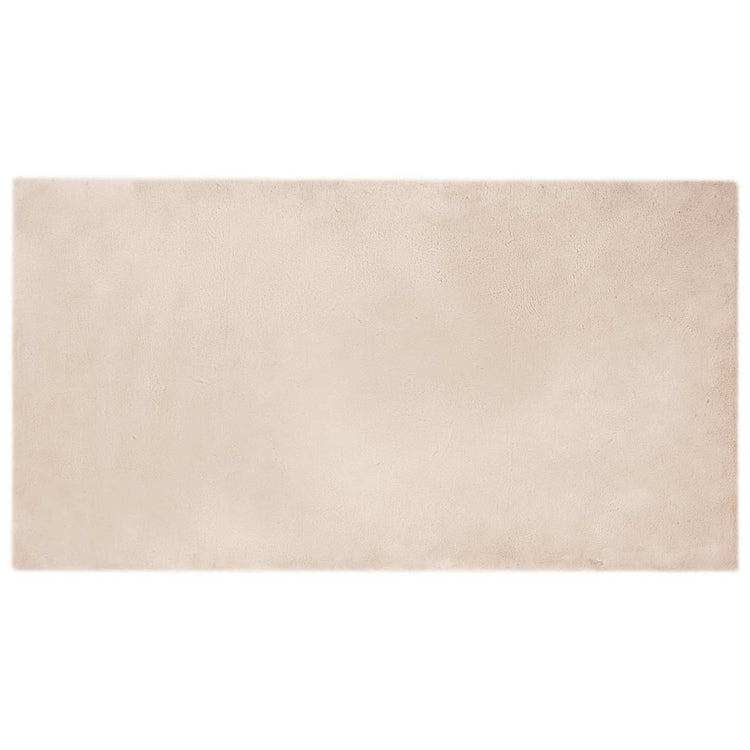 VidaXL Kunstkaninchenfellteppich Oilte Taupe 80 x 150 cm Polyester