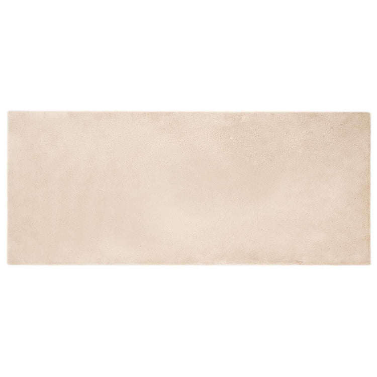 VidaXL Kunstkaninchenfellteppich Oilte Taupe 80 x 200 cm Polyester