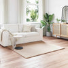 VidaXL Kunstkaninchenfellteppich Oilte Taupe 120 x 120 cm Polyester