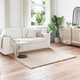 VidaXL Kunstkaninchenfellteppich Oilte Taupe 160 x 160 cm Polyester
