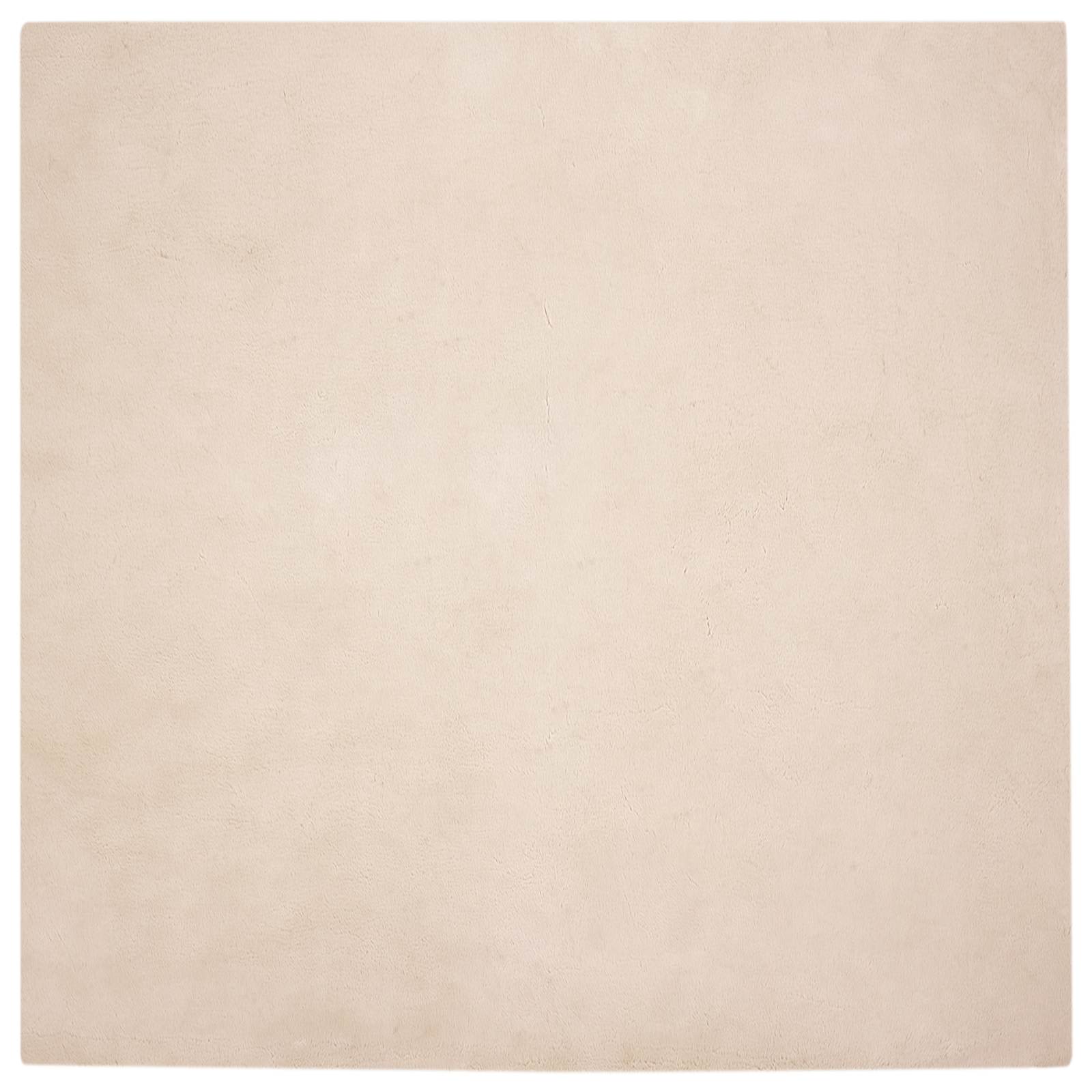 VidaXL Kunstkaninchenfellteppich Oilte Taupe 160 x 160 cm Polyester