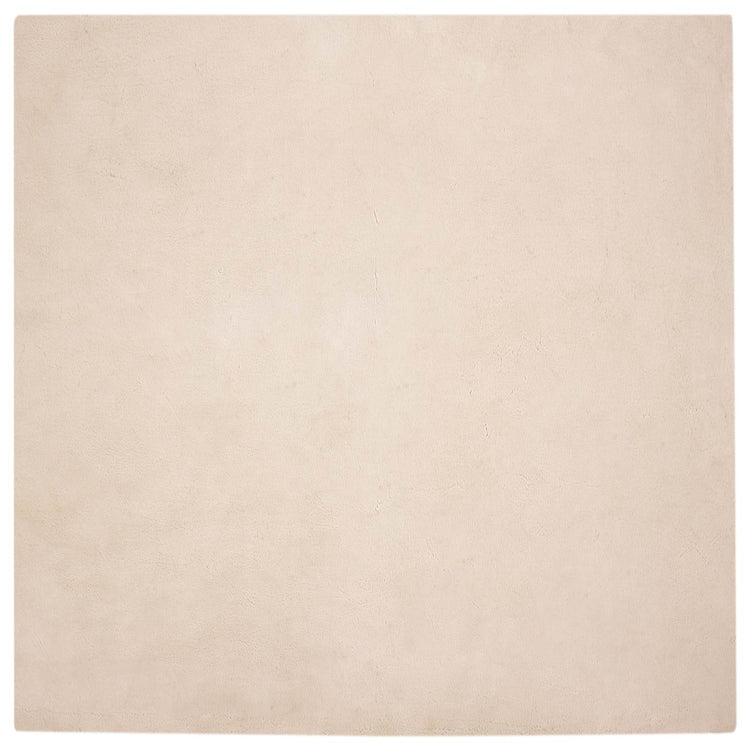 VidaXL Kunstkaninchenfellteppich Oilte Taupe 160 x 160 cm Polyester