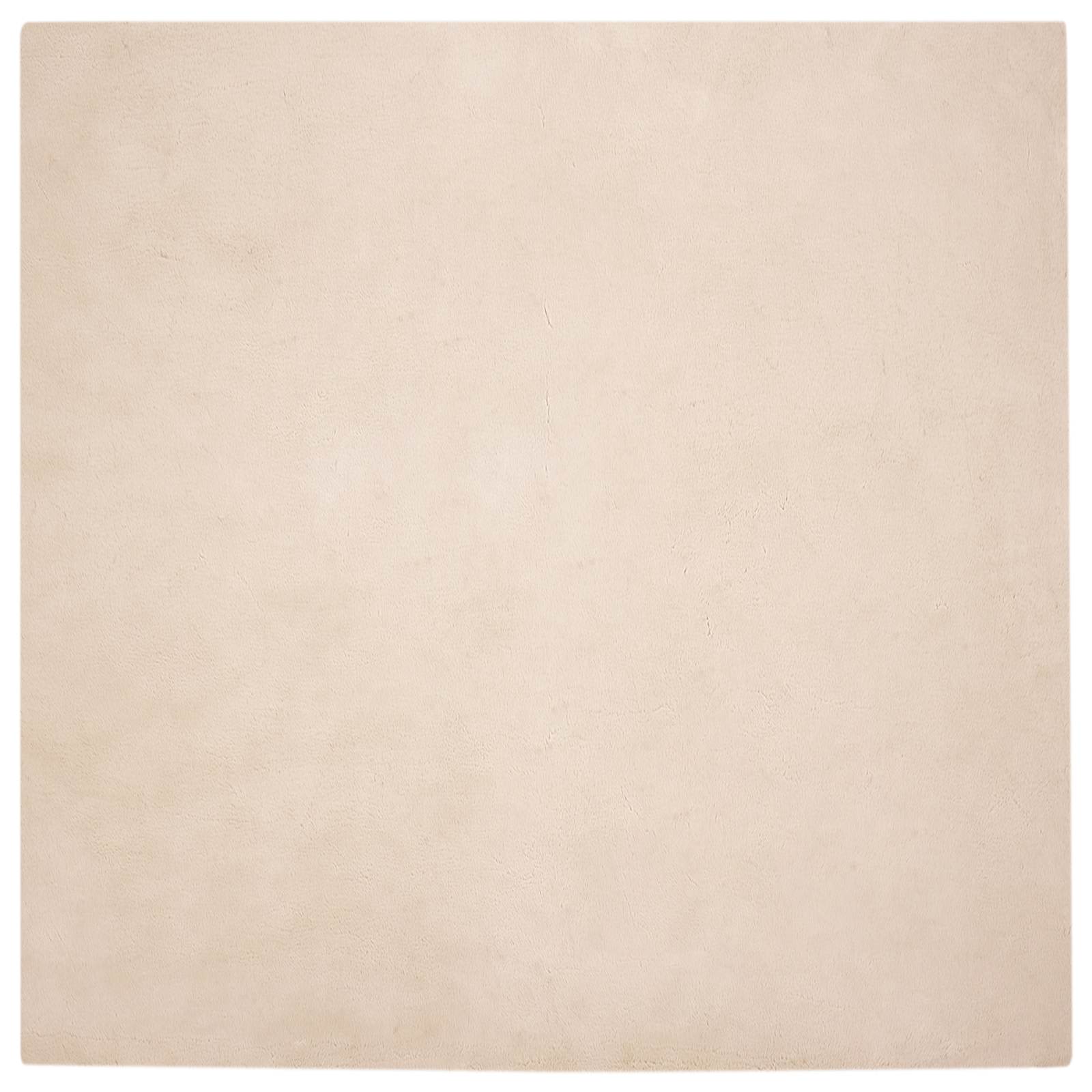 VidaXL Kunstkaninchenfellteppich Oilte Taupe 200 x 200 cm Polyester