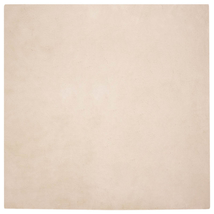 VidaXL Kunstkaninchenfellteppich Oilte Taupe 240 x 240 cm Polyester