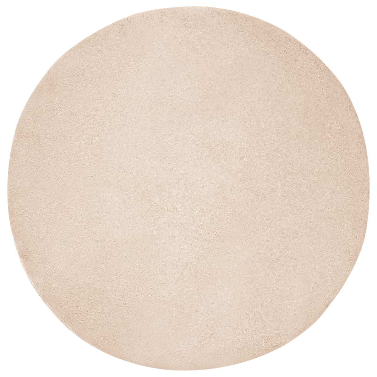 VidaXL Kunstkaninchenfellteppich Oilte Taupe ø 100 cm Polyester
