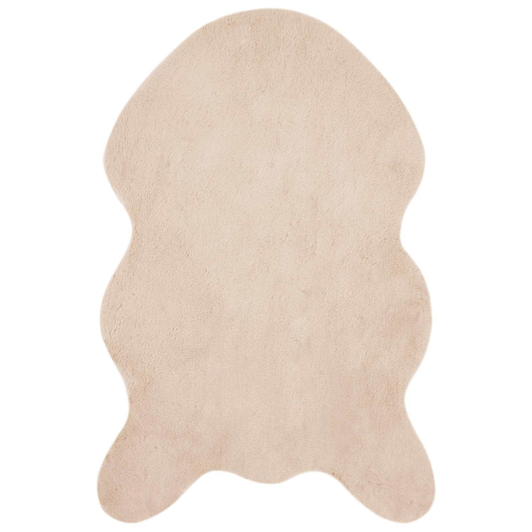 VidaXL Kunstkaninchenfellteppich Oilte Taupe 80 x 120 cm Polyester