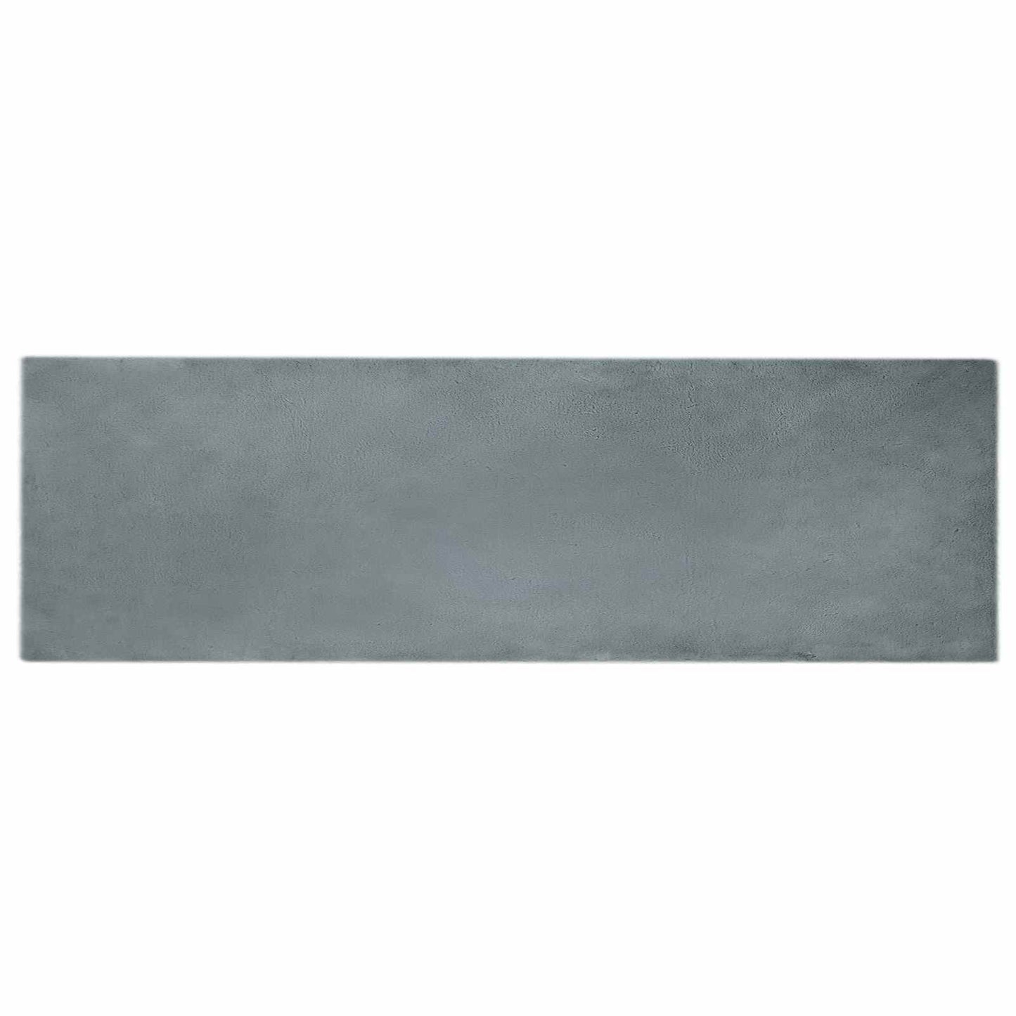 VidaXL Kunstkaninchenfell-Teppich, geölt, Anthrazit, 80 x 250 cm, Polyester