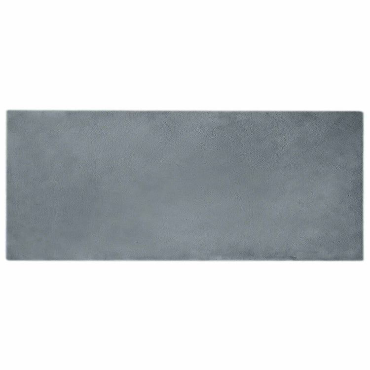 Vidaxl Kunstkaninchenfell-Teppich, geölt, Anthrazit, 100 x 200 cm, Polyester