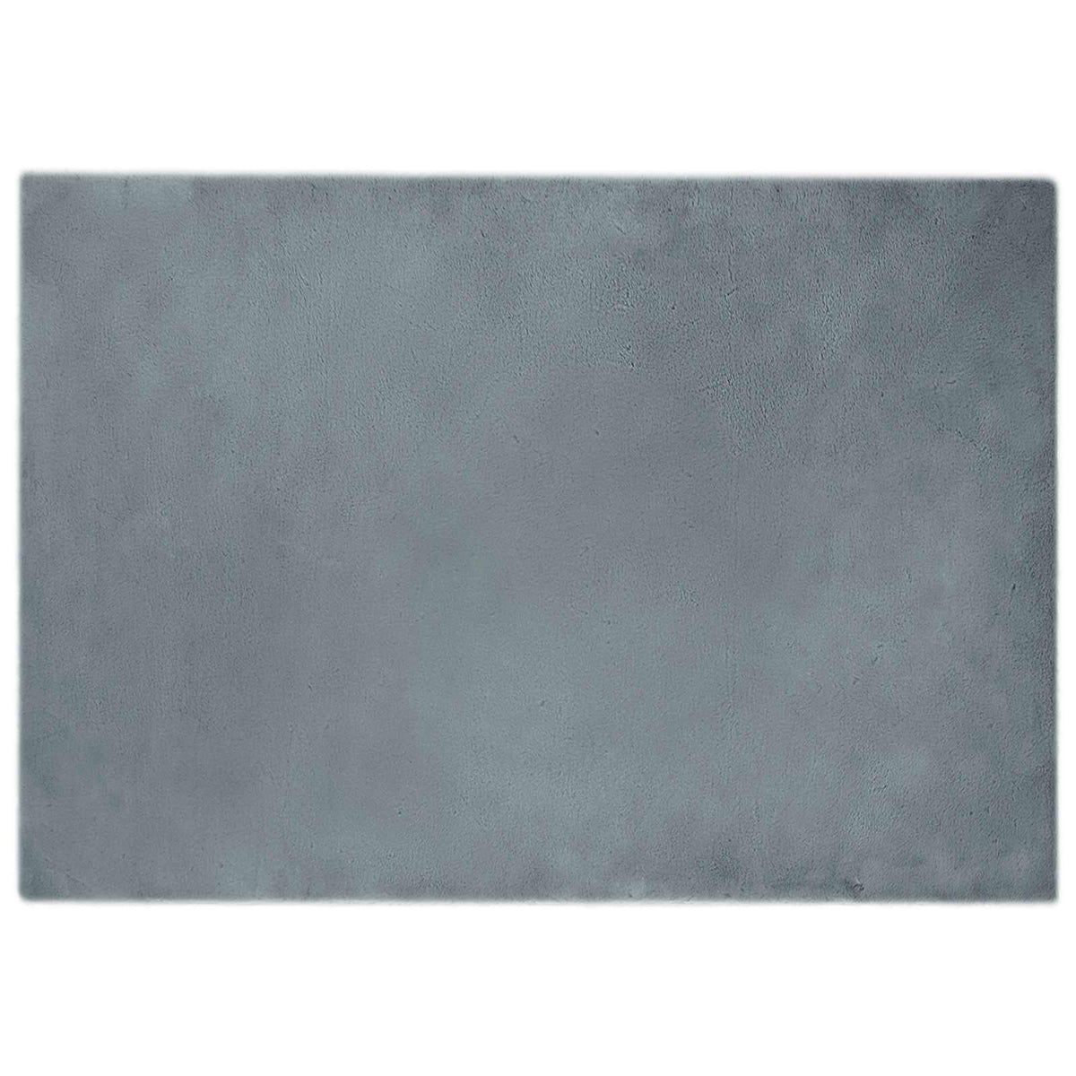 VidaXL Kunstkaninchenfell-Teppich, geölt, Anthrazit, 120 x 170 cm, Polyester