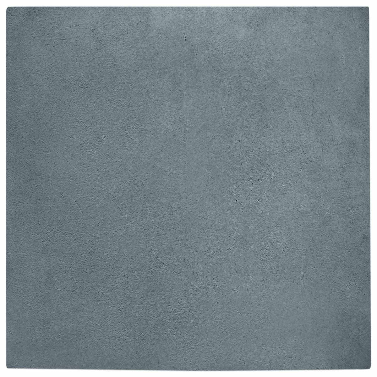 VidaXL Kunstkaninchenfell-Teppich, geölt, Anthrazit, 120 x 120 cm, Polyester