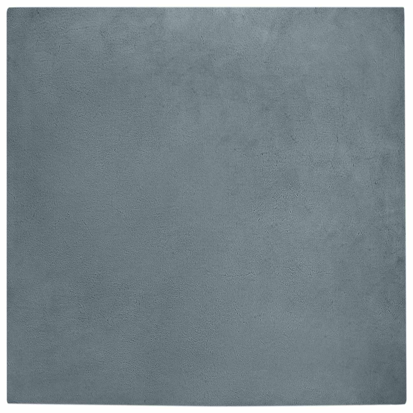 Vidaxl Kunstkaninchenfell-Teppich, geölt, Anthrazit, 160 x 160 cm, Polyester