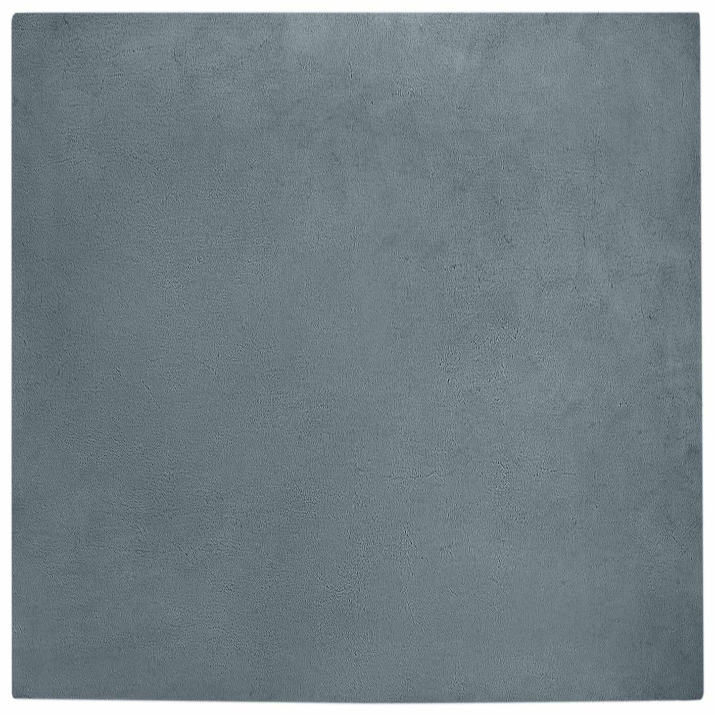 VidaXL Kunstkaninchenfell-Teppich, geölt, Anthrazit, 200 x 200 cm, Polyester