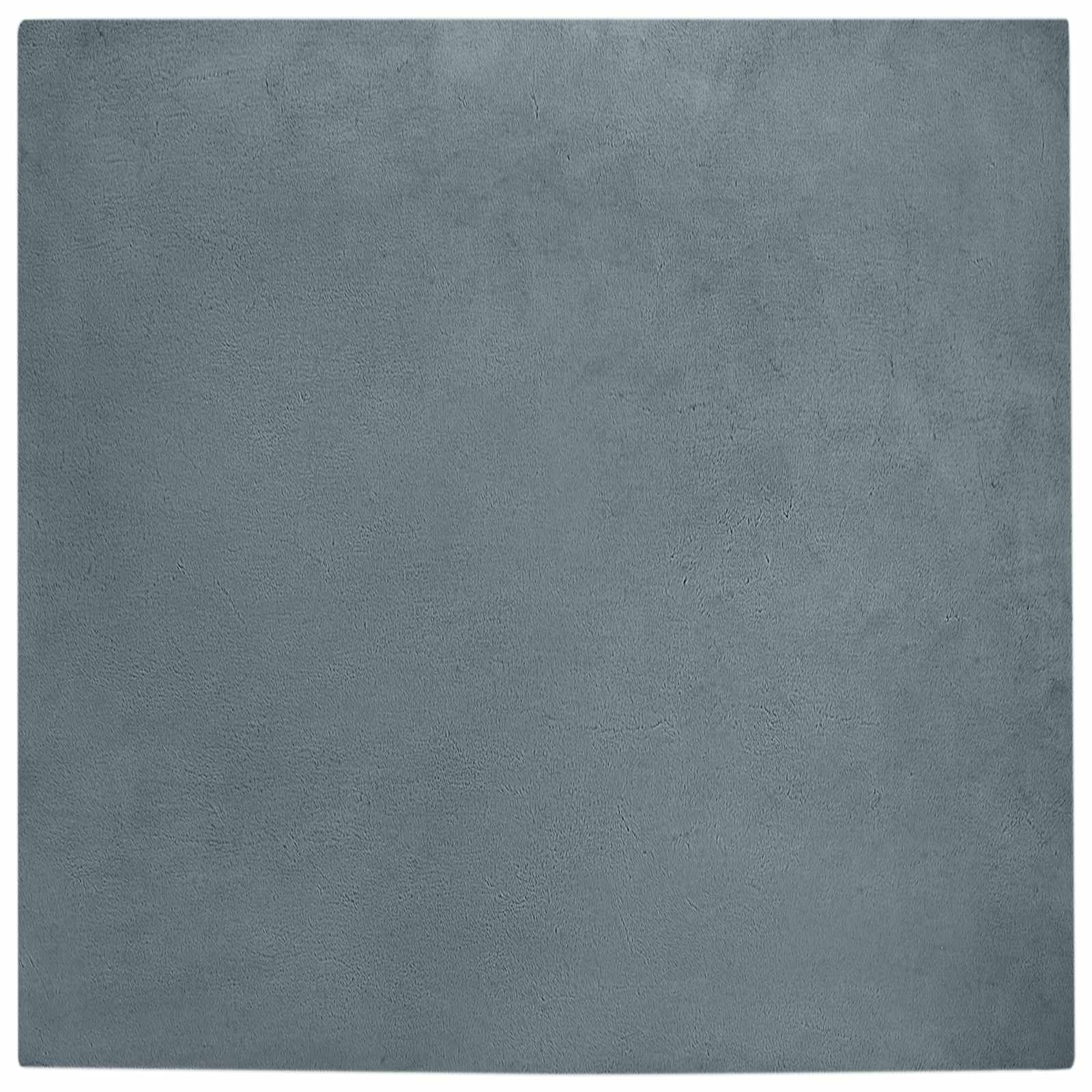 VidaXL Kunstkaninchenfell-Teppich, geölt, Anthrazit, 200 x 200 cm, Polyester