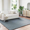 VidaXL Kunstkaninchenfell-Teppich, geölt, Anthrazit, 240 x 240 cm, Polyester