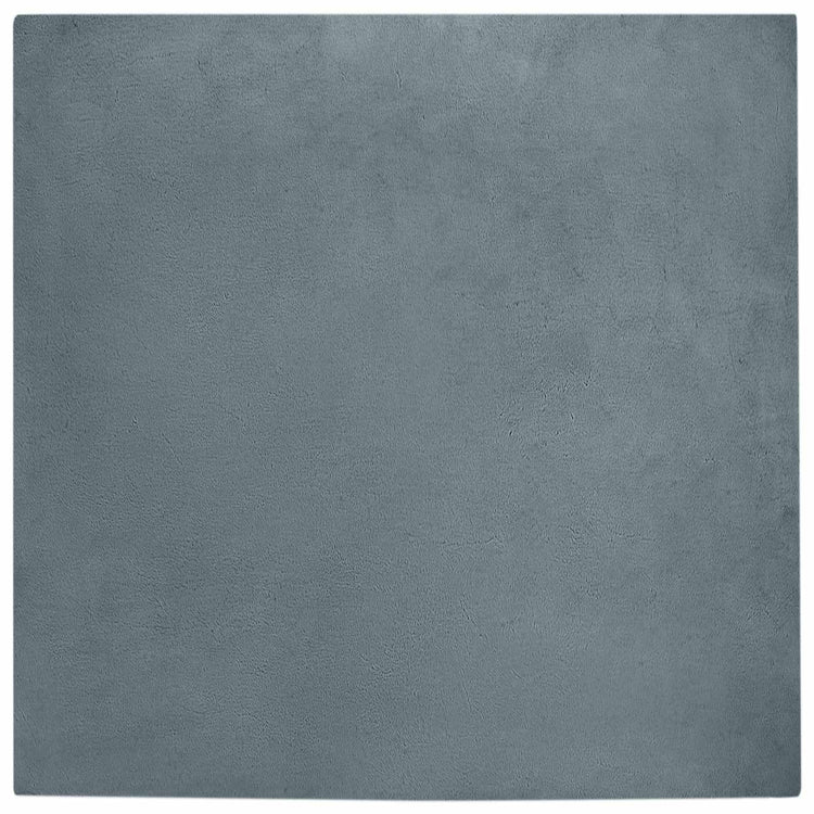 VidaXL Kunstkaninchenfell-Teppich, geölt, Anthrazit, 240 x 240 cm, Polyester