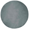 Vidaxl Kunstkaninchenfell-Teppich, geölt, Anthrazit, ø 200 cm, Polyester