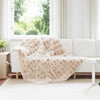 VidaXL Kunstfell-Kaninchenfelldecke Olite Beige 150 x 220 cm Polyester