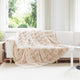 VidaXL Kunstfell-Kaninchenfelldecke Olite Beige 220 x 240 cm Polyester