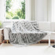 VidaXL Kunstkaninchenfelldecke Olitegrau 220 x 240 cm Polyester