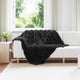 Vidaxx Kunstfell Kaninchenfelldecke Olivschwarz 130 x 150 cm Polyester
