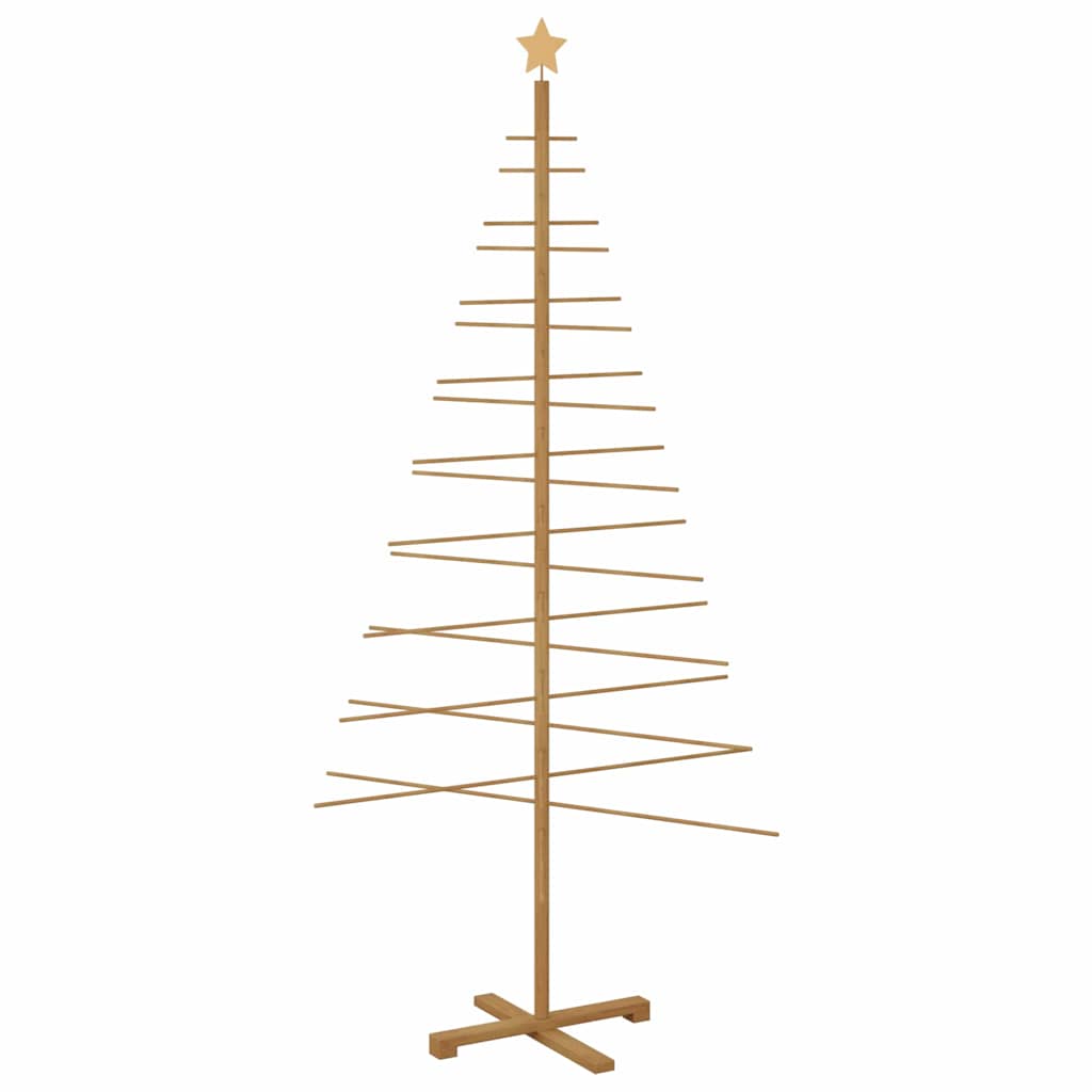 VidaXL-Weihnachtsbaum aus Holz mit standardmäßigem braunem 210-cm-Bambus
