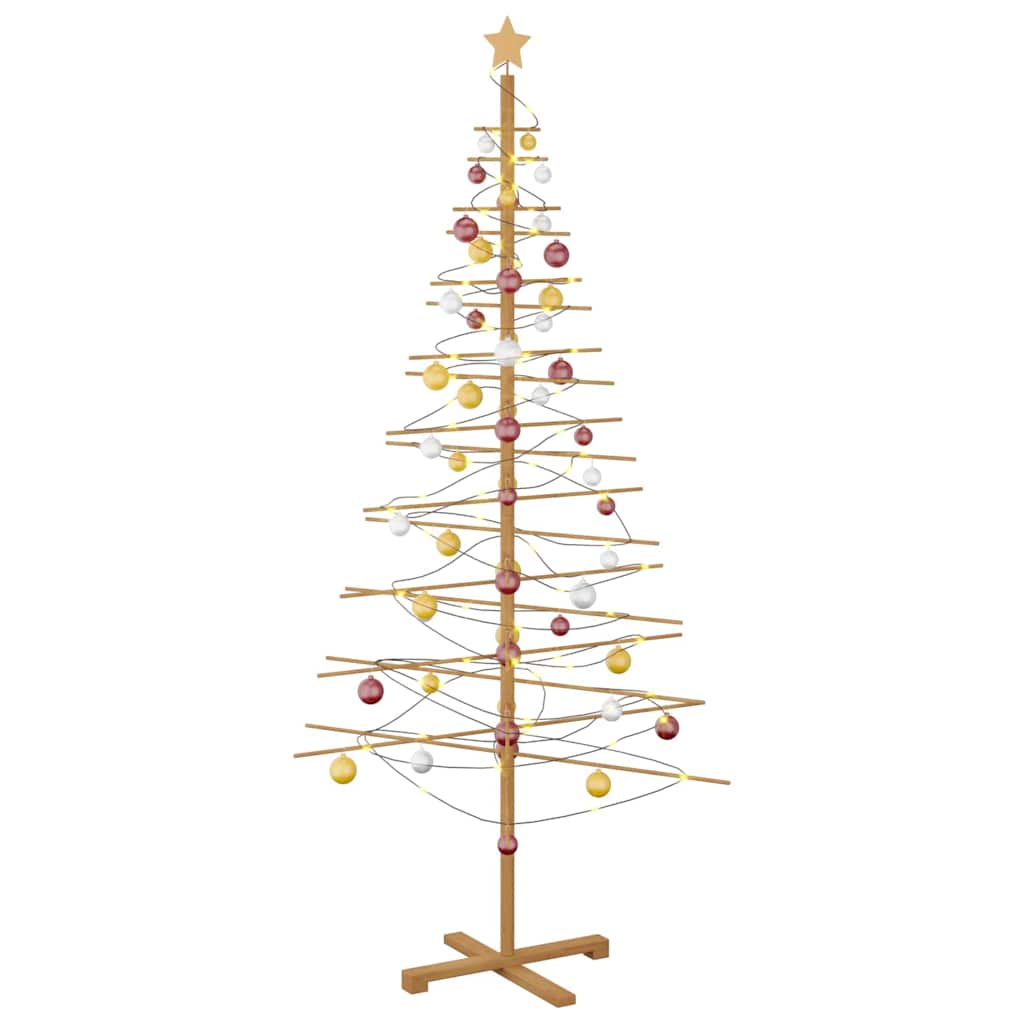 VidaXL-Weihnachtsbaum aus Holz mit standardmäßigem braunem 210-cm-Bambus