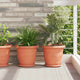 Vidaxl runder Blumentopf 24 Stück ziegelrot ø 26 x 21,5 cm Kunststoff